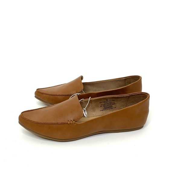 a new day Shoes - A New Day Micah Cognac Brown Faux Leather Almond Toe Loafers New Nwt Multi Sizes